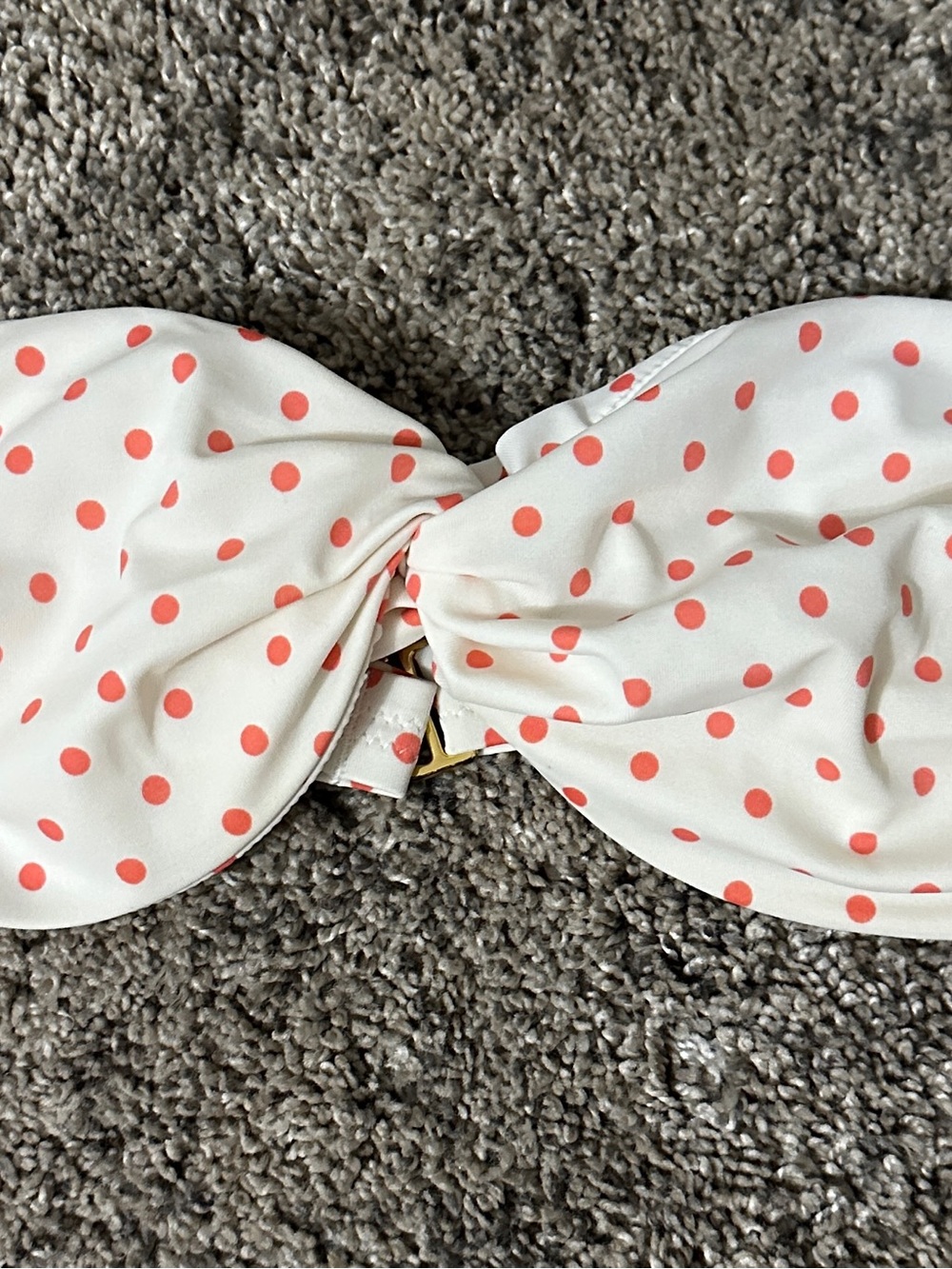 Victoria's Secret bathing suit top with Coral Dots